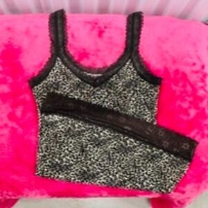 DKNY Cute Semi Sheer Animal Print Top, S, New